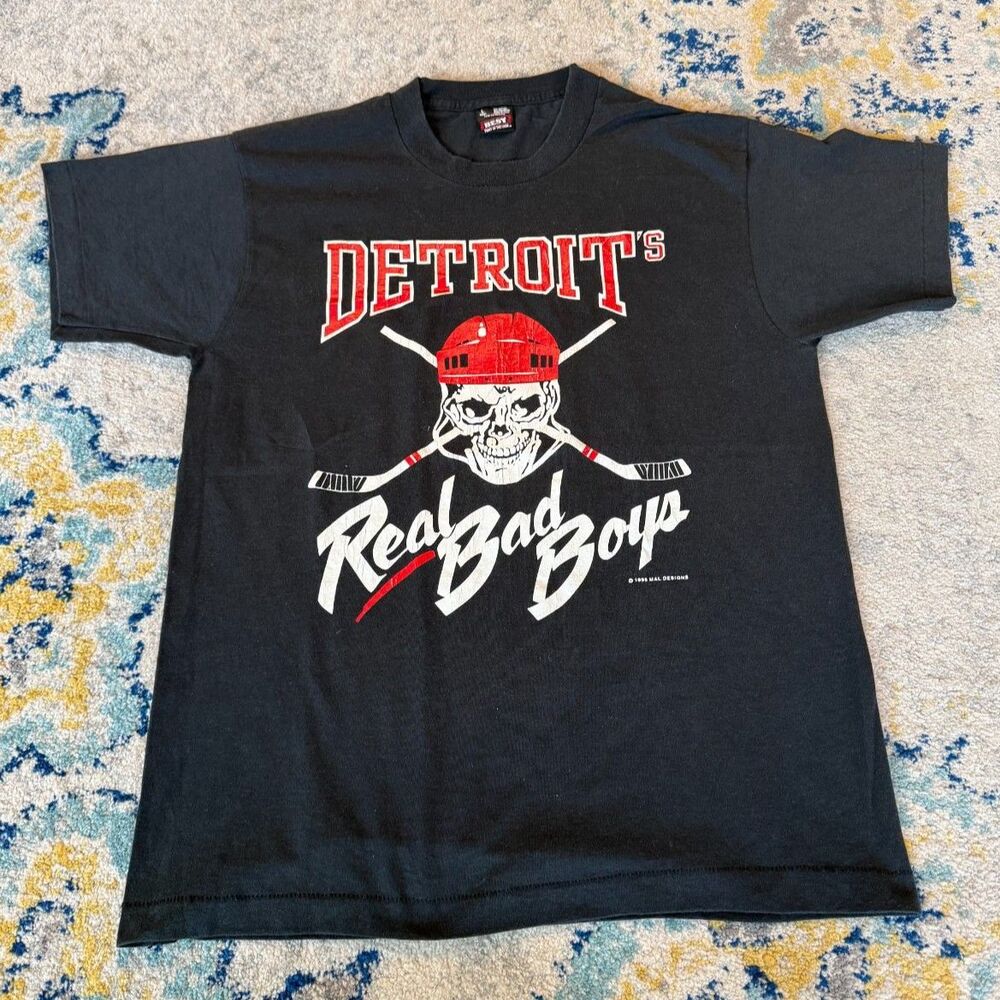 Vintage Detroit Real Bad Boys Red Wings Tee